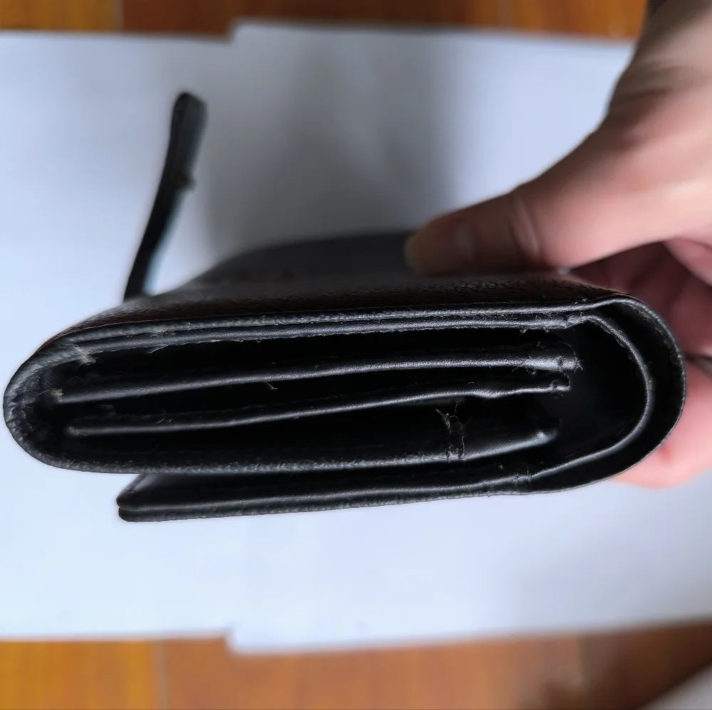 Mike Fulton Black Leather Milti-functional Wallet